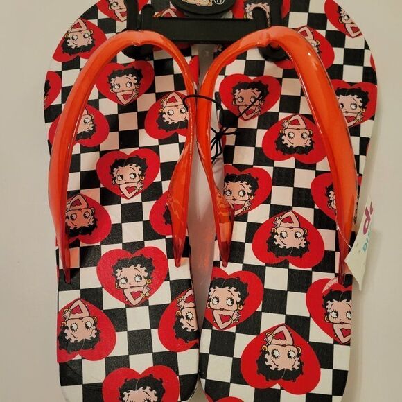 BRAND NEW BETTY BOOP WOMEN'S FLIP FLOP THONG SANDAL - Picture 7 of 15